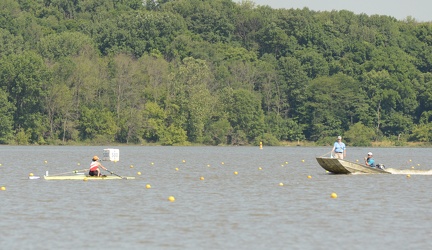 Lone entrant in the lightweight single